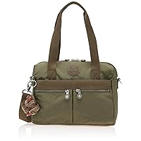 Kipling Women's Klara Handbag, Organize Accessories, Removable Shoulder Strap, Dual Carry Handles, Crinkle Nylon Bag