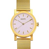 MEDOTA Stainless Steel Waterproof Watch Umbra Series Swiss Watch Quartz Womens Watch - No. 21304 (Gold)