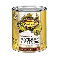 Cabot 140.0019460.005 Australian Timber Oil Water Reducible Stain, 1 Quart, Jarrah Brown
