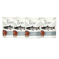 Epic Provisions Jerky Bites, 100% Wild Caught, Maple Glazed & Smoked, Alaskan Salmon, Coconut Oil 2.5 oz. (4 Count)