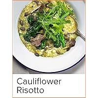 Healthy Cauliflower Risotto with Watercress Pesto