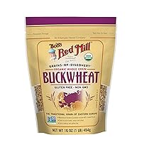 Bob's Red Mill Organic Gluten Free Buckwheat Groats, 16 Ounce (Pack of 4)