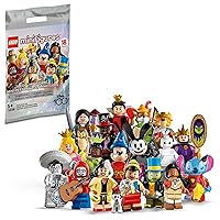 LEGO Minifigures Disney 100 71038, Limited Edition Collectible Figures for Disney 100 Celebration, Gift to Encourage Kids Ages 5+ to Enjoy Independent Play (1 of 18 Bags to Collect)