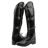 Women Ladies MB-1 Fashion Stylish Motorcycle Riding Leather Tall Knee High Boots Color Black …