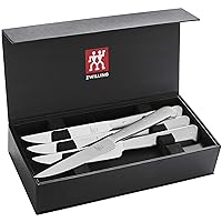 ZWILLING Porterhouse Razor-Sharp Steak Knife Set of 8 with Black Presentation Case, Gift Set, Silver