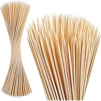 300 PCS Bamboo Marshmallow Roasting Sticks, SMores Skewers for Fire Pit, Extra Long 30 Inch Heavy Duty 5mm Thick Wooden SMores Sticks for Open Fire Pits Roaster Barbecue Hot Dog Camping Kebab Sausage