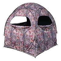 HME Products Spring Steel Lightweight Durable Portable Hunting Pop-Up Ground Blind- Easy Setup & Takedown