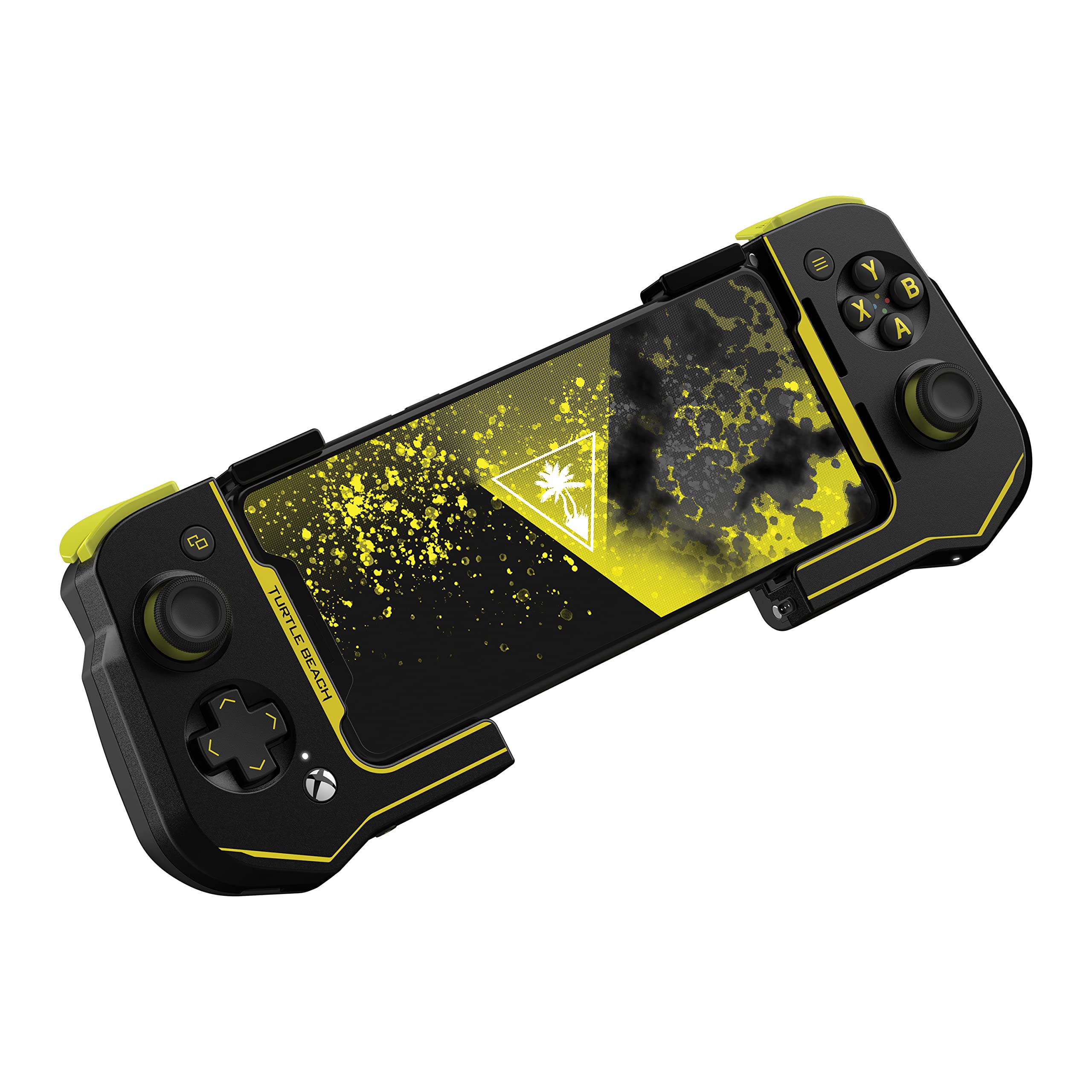 Turtle Beach Atom Mobile Game Controller with Bluetooth for Cloud Gaming on Xbox Game Pass with Android Mobile Devices - Compact Shape, and Console Style Controls – Black/Yellow