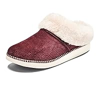 OLUKAI Ku'i Women's Slipper, Soft Full-Grain Leather & Wool Blend Footbed, Wet Grip Soles for Inside & Outside Wear, Cute & Comfortable Slip-On