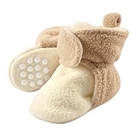 Luvable Friends Baby Girls' Cozy Fleece Booties