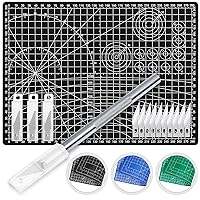 Anezus Exacto Knife Hobby Cutter with A4 Self Healing Cutting Mat Hobby  Knife Set with 30 PCS Exacto Blades Precision Art Knife for Crafts Paper
