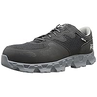 Timberland PRO Men's Powertrain Alloy Toe ESD Industrial Shoe,Black/Grey Microfiber And, black (black 19-3911tcx), 25.0 cm