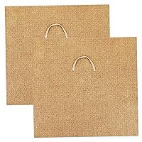 Worm Blanket 2Pcs 24x24in Jute Fiber Easy Cutting Worm Bin Blanket for Composting with Pull Ring Foldable Worm Blankets for Worm Farm Worm Composting Bin Garden Supplies