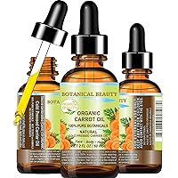 CARROT SEED OIL ORGANIC 100% Pure VIRGIN UNREFINED Undiluted Cold Pressed Carrier Oil 2 Fl.oz.‐ 60 ml. For Skin, Face, Hair, Lip and Nail Care