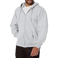 Hanes Mens Ultimate Full-Zip Hoodie, Men'S Hooded Fleece Sweatshirt With Zipper