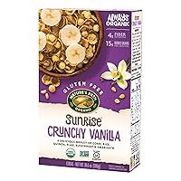 Nature's Path Organic Gluten Free Sunrise Crunchy Vanilla Cereal, 10.6 Ounce (Pack of 12), Non-GMO, 15g Whole Grains, 4g Fiber