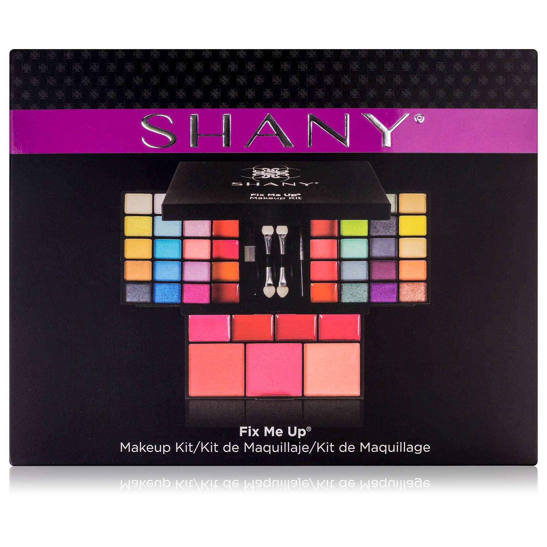 SHANY 'Fix Me Up' Makeup Kit - Eye Shadows, Lip Colors, Blushes, and Applicators