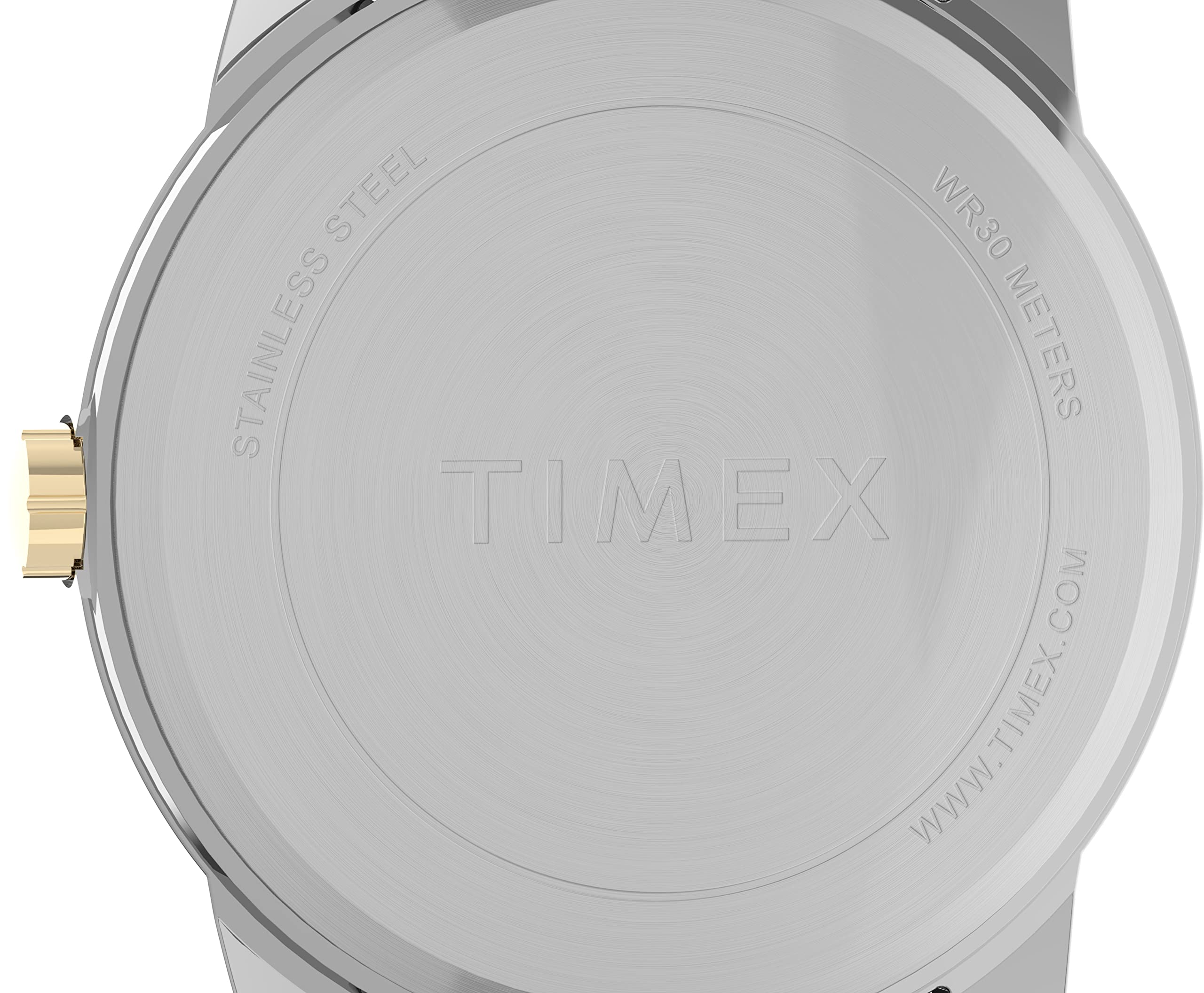 Timex Men's Easy Reader 38mm Perfect Fit Watch – Two-Tone Case White Dial with Two-Tone Expansion Band
