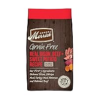 Merrick Premium Grain Free Dry Adult Dog Food, Wholesome And Natural Kibble With Beef, Bison And Sweet Potato - 22.0 lb. Bag
