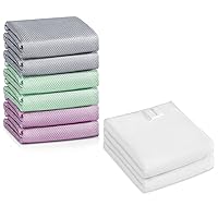 Easy Clean Streak Free Nanoscale Fish Scal Microfiber Window Glass Mirrors Stainless Steel,Cleaning Cloth, Steam Microfiber Face Cloth|Makeup Remover-Eraser Cloth Soft washcloths for face