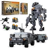 MyBuild Armed Forces Stryker and Military Vehicle - Mech and Wheeled Vehicle Bundle Toy Building Sets, Build Your Army