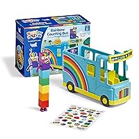 hand2mind Numberblocks Rainbow Counting Bus, Play Figure Playsets, Toy Vehicle, Toddler Action Figure Playset, Number Toys, Math Toys for Kids 3-5, Preschool Learning Toys, Birthday Gifts for Kids