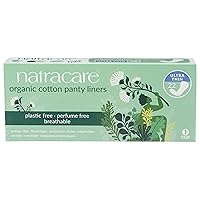 Natracare Organic Cotton Ultra Thin Panty Liners, Made with Certified Organic Cotton (1 Pack, 22 Liners Total)