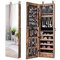 Giantex Wall Door Mounted Jewelry Armoire Cabinet with 47.5