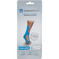 StrengthTape Kinesiology Tape, K Tape Taping Kits, Premium Sports Tape Provides Support and Stability to The Target Area, Multiple Kits Available