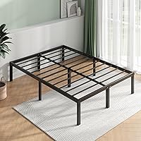 Novilla Full Size Bed Frame, 14 Inch Metal Platform Bed Frame Full Size with Storage Space Under Bed Frames, Heavy Duty Steel Slat Support, No Box Spring Needed, Easy Assembly