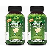 Irwin Naturals Thermo-Burn Stubborn Fat Metabolizer - 60 Liquid Soft-Gels, Pack of 2 - Helps Target & Metabolize Stubborn Fat Storage Cells - 40 Total Servings