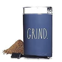 Rae Dunn Electric Coffee Grinder, Great Grinder for Coffee, French Press, Espresso, and Drip Coffee, Grinders for Spices, Seeds, Nuts, Grains, and Herbs, Navy
