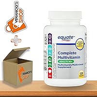 Equate Mature Adult 50+ One Daily Complete Multivitamin Multimineral Supplement Tablets, Healthy Brain* - Compare to Centrum Silver + Includes Venancio’sFridge Sticker (125 Pills)