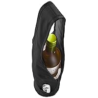 Vacu Vin Bottle Bag & Cooler, Fabric, Black, 24 x 16.5 x 4 cm