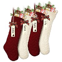 LIBWYS Knit Christmas Stockings, 18