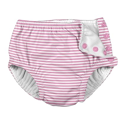 i Play Girls Swim Diaper Pink Pinstripe - 24 Months