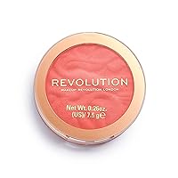 Revolution Beauty, Blusher Reloaded, Pressed Powder Face Blusher, Highly Pigmented & Long Lasting Formula, Coral Dream, 0.26 Oz.