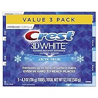 3D White Whitening Arctic Fresh Toothpaste, 4.1 Ounce (Pack of 3)