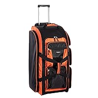 Travelers Club Xpedition 30 Inch Multi-Pocket Upright Rolling Duffel Bag