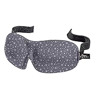 Bucky 40 Blinks No Pressure Printed Eye Mask for Travel & Sleep, Snowflakes, One Size