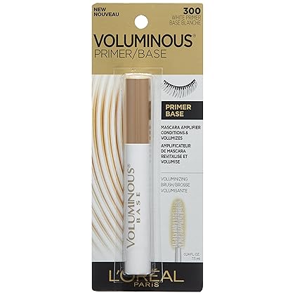 L'Oreal Paris Makeup Voluminous Lash Boosting Conditioning Primer Mascara, White Primer, 0.24 fl; oz.