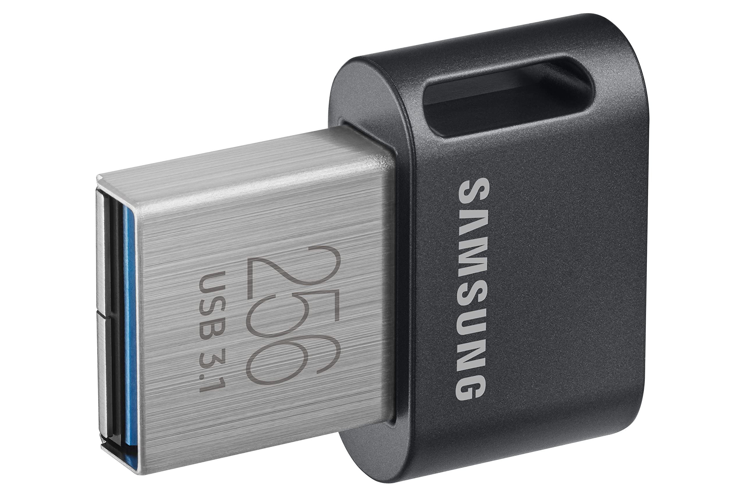 SAMSUNG MUF-256AB/AM FIT Plus 256GB - 400MB/s USB 3.1 Flash Drive, Gunmetal Gray