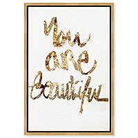 Typography and Quotes Wall Art Framed Canvas Prints 'You Really Are' Beauty Quotes and Sayings