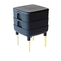 FCMP Outdoor - The Essential Living Composter, 2-Tray Worm Composter, Black
