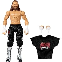 ​WWE Elite Action Figure & Accessories, 6-inch Collectible Sami Zayn with 25 Articulation Points, Life-Like Look & Swappable Hands​