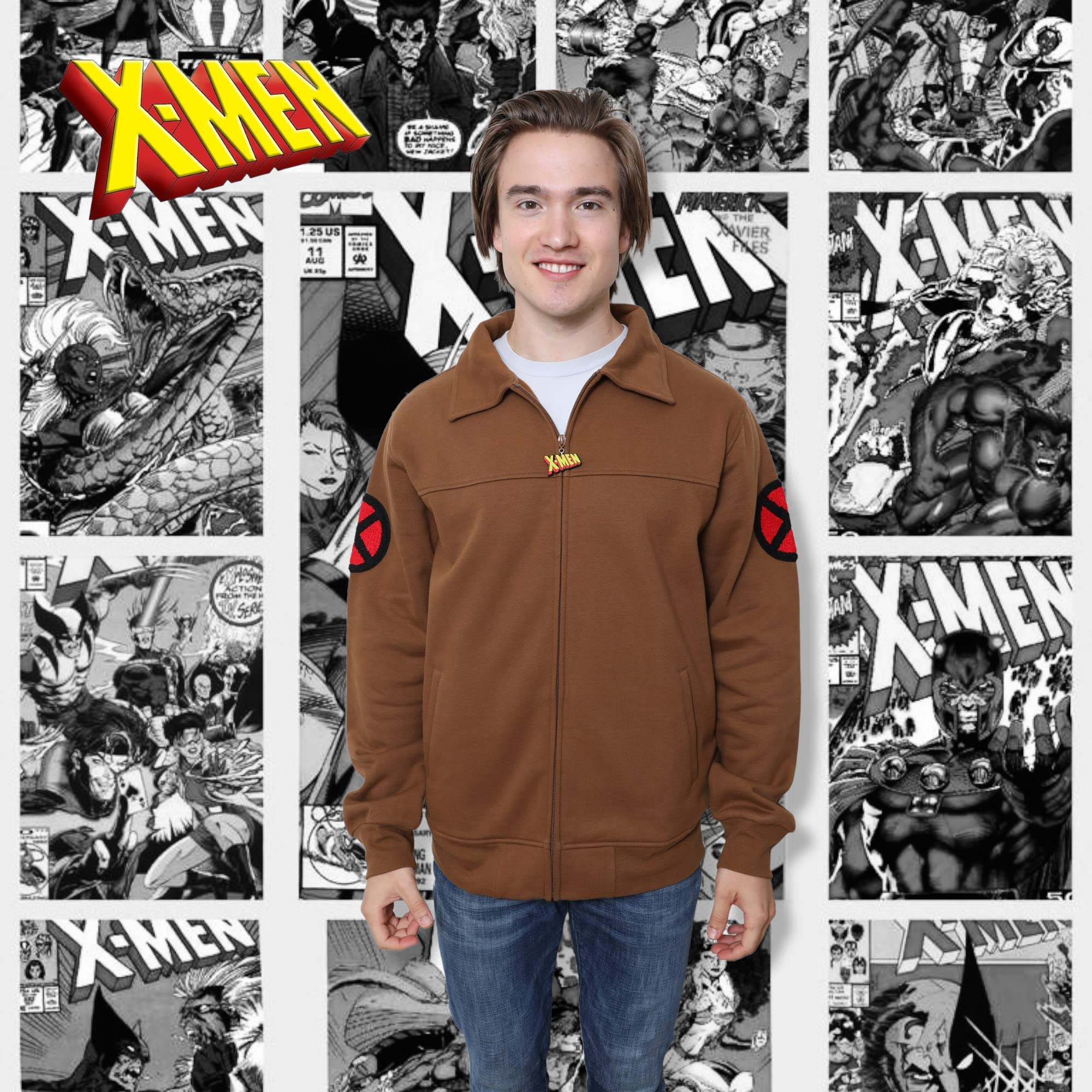 Marvel X-Men Cyclops Jacket 90's Animated Series Black Bird Comics Men's Jacket