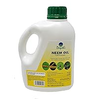 Pure Neem Oil for Plants - Concentrated - Cold Pressed - Spray for Indoor Outdoor Garden - 100% Neem Oil – Controls Mildew - 33.8 Fluid Oz (1000 ml)