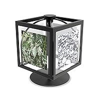 Umbra Rocker 360-degree Rotating Cube Multi Picture Frame, Regular, Black