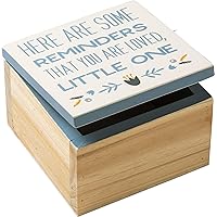 Primitives by Kathy Baby Hinged Box, Blue- You are Loved Little One, 4