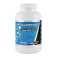 Multi Collagen Plus + 180 Pills (Types I, II, III, V & X) + Absorption Enhancer (3 Months Supply) - Collagen Supplements to Support Hair, Skin, Nails, Joints, & Gut Health